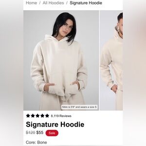 NEW Comfrt Bone Hoodie. Size Medium